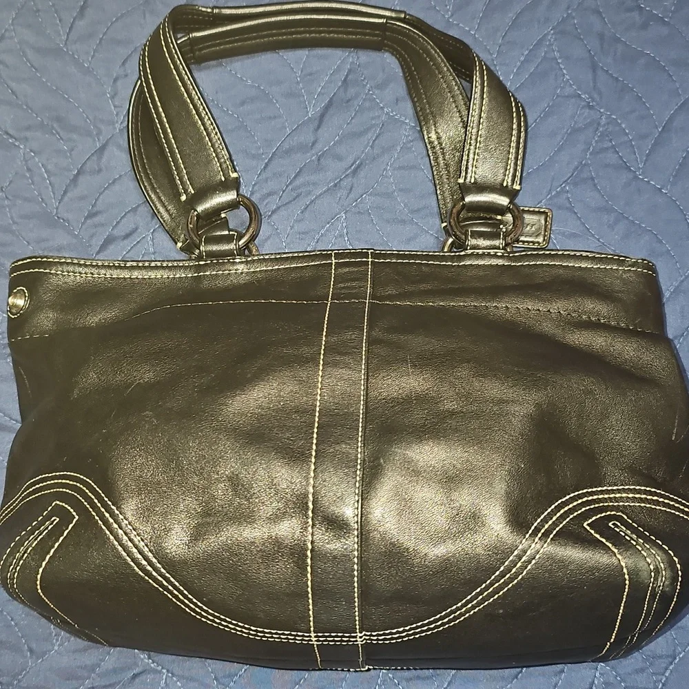 Coach Vintage Soho Black and Silver Shoulder Bag Amazing Condition With COA - Picture 2 of 8
